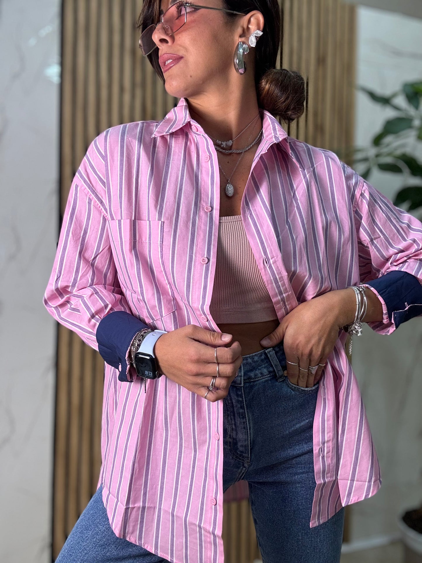 Pink camicia