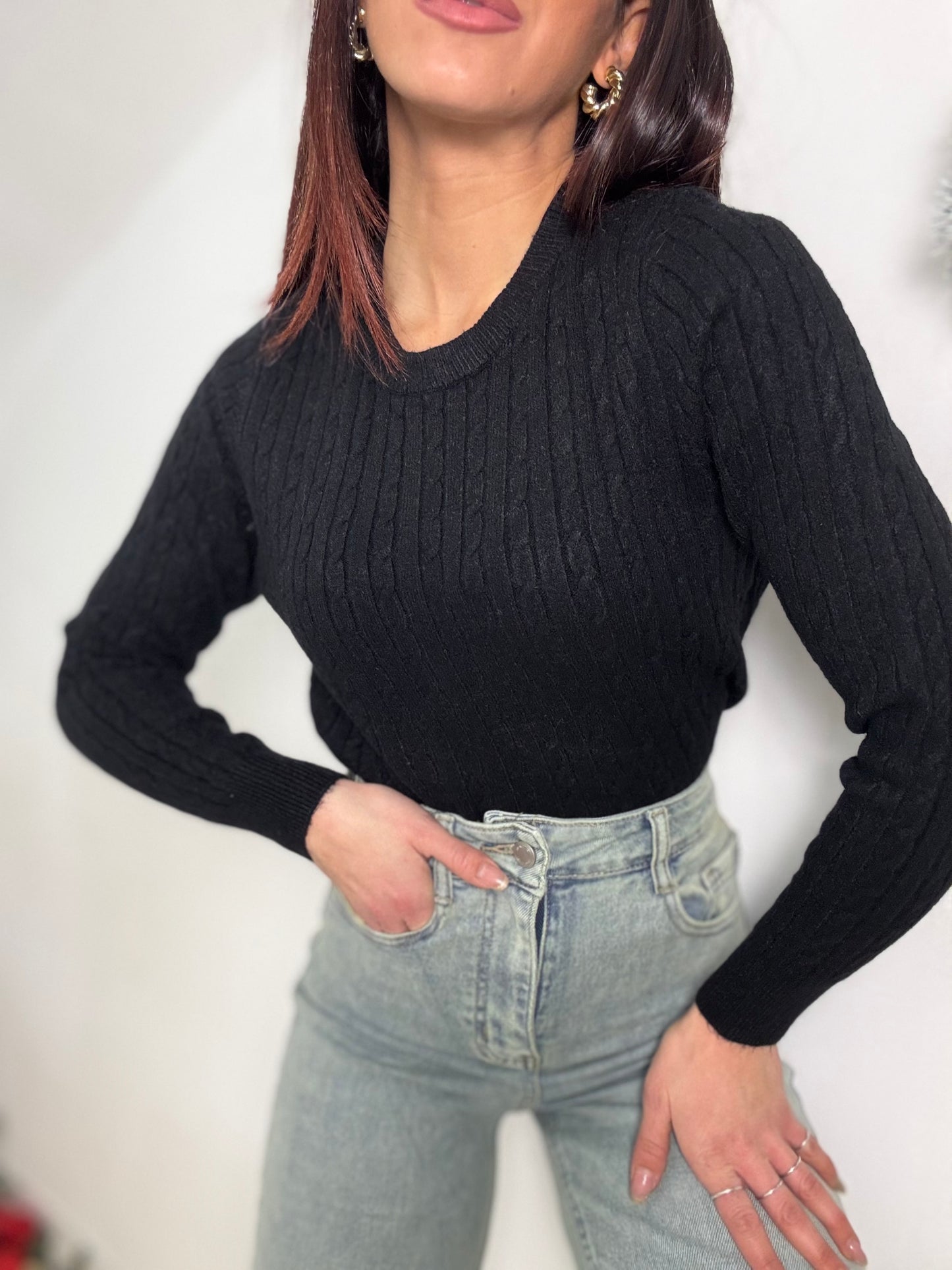 Maglia treccia