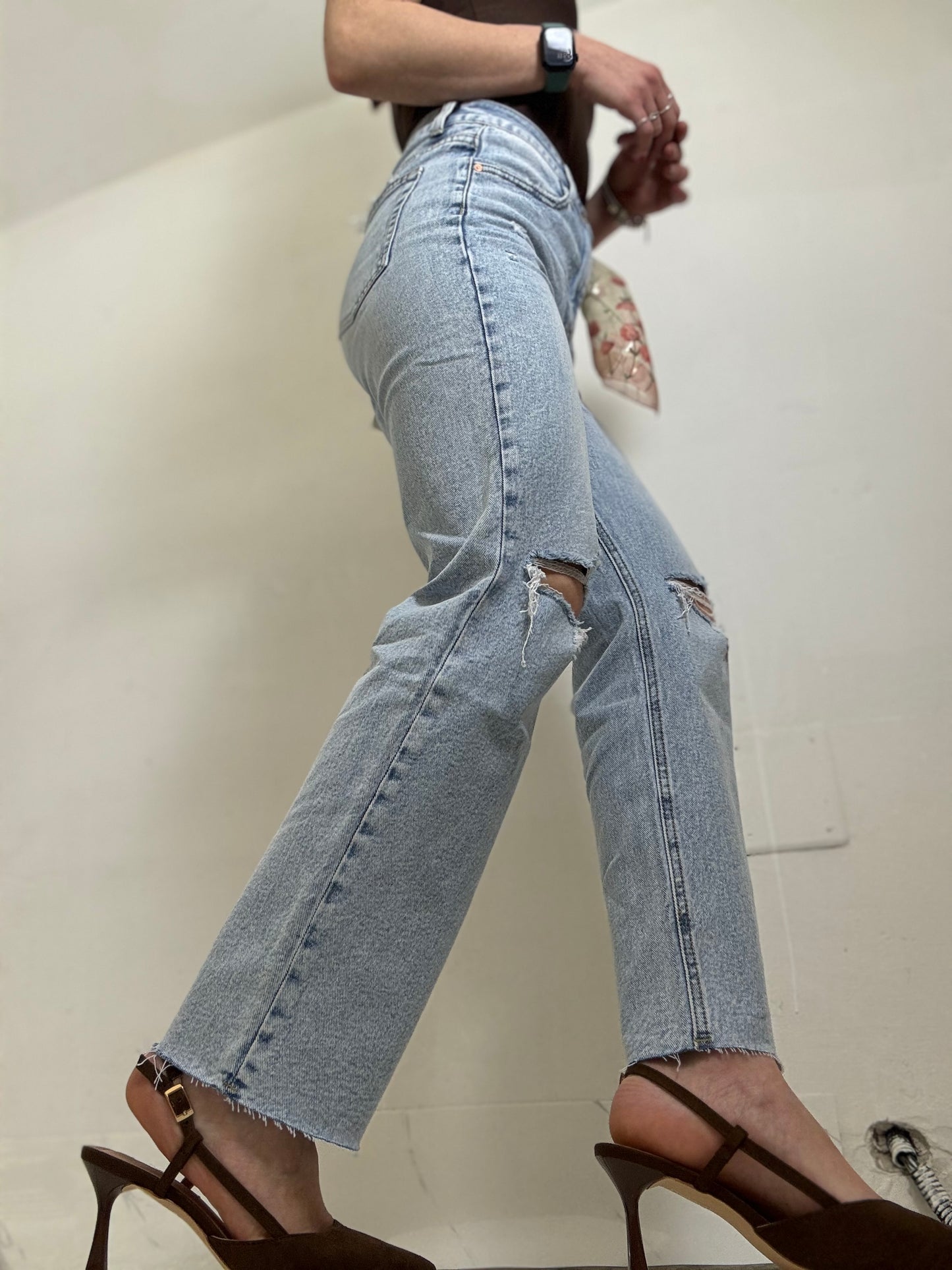Denim Strappo