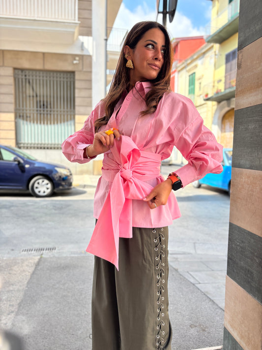Camicia con maxi fusciacca