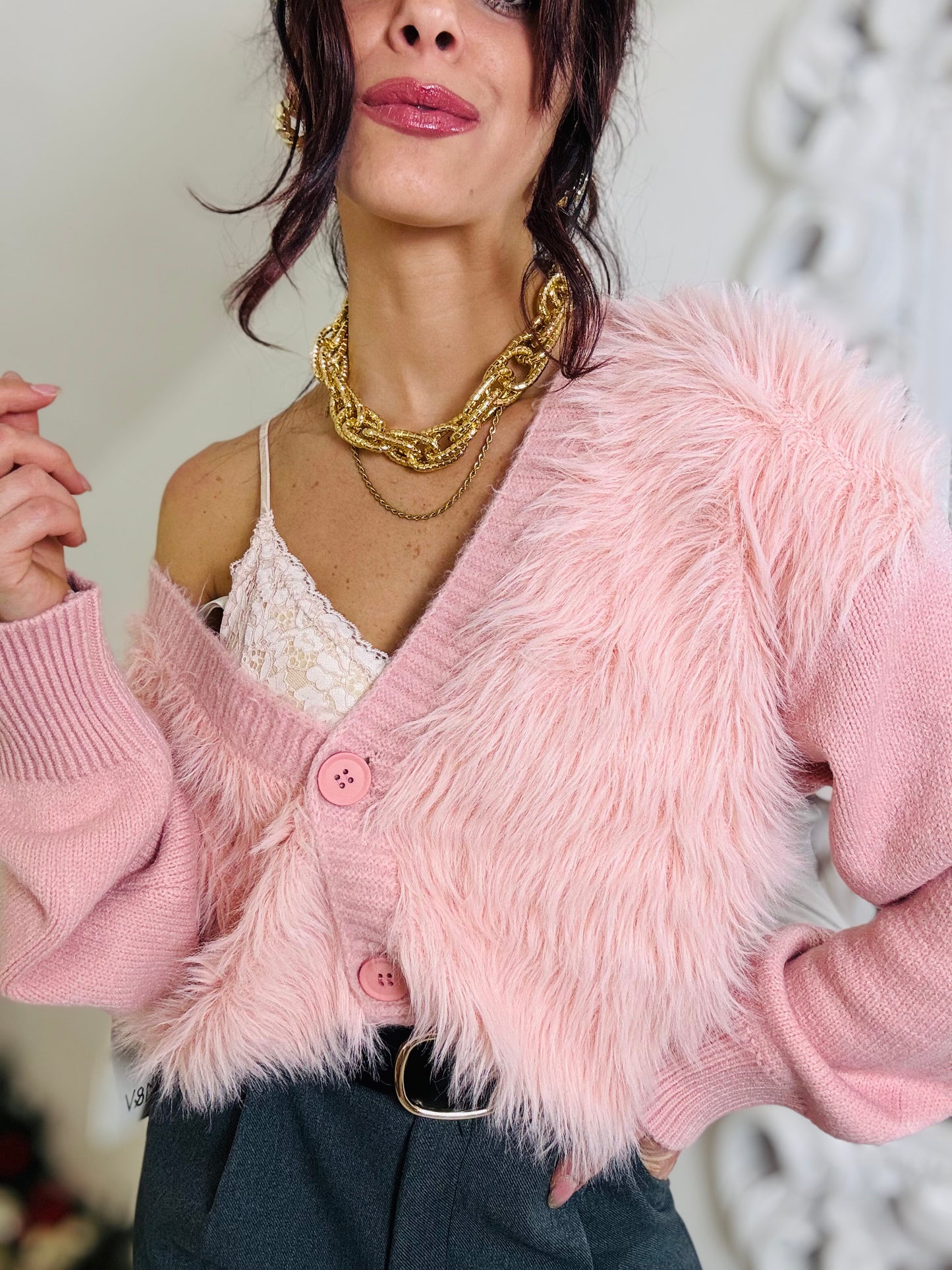 Cardigan Pelucchioso