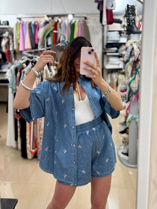 COORDSET Denim Fiocco
