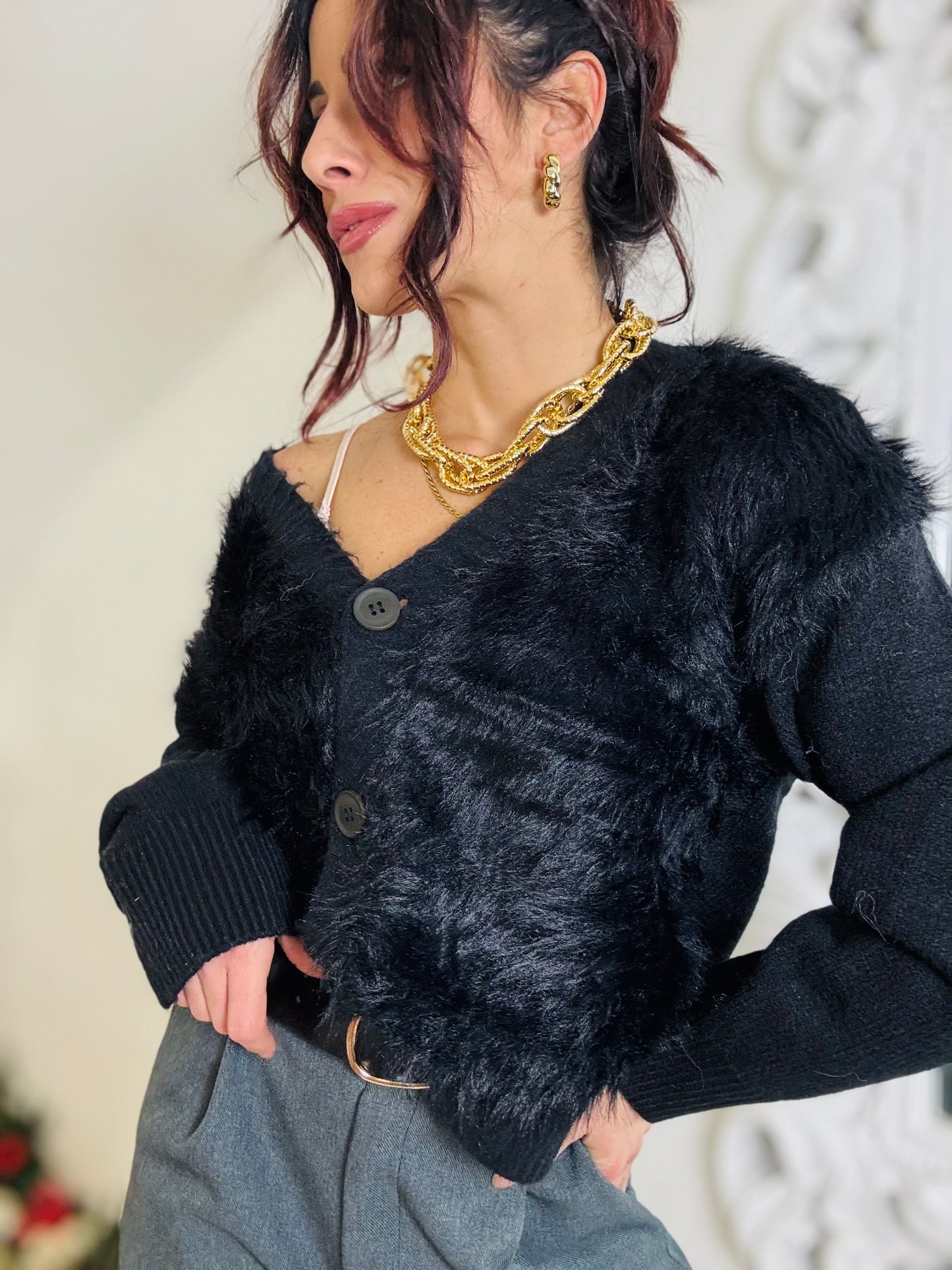 Cardigan Pelucchioso