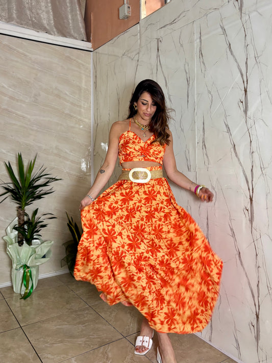 Set Orange Flor