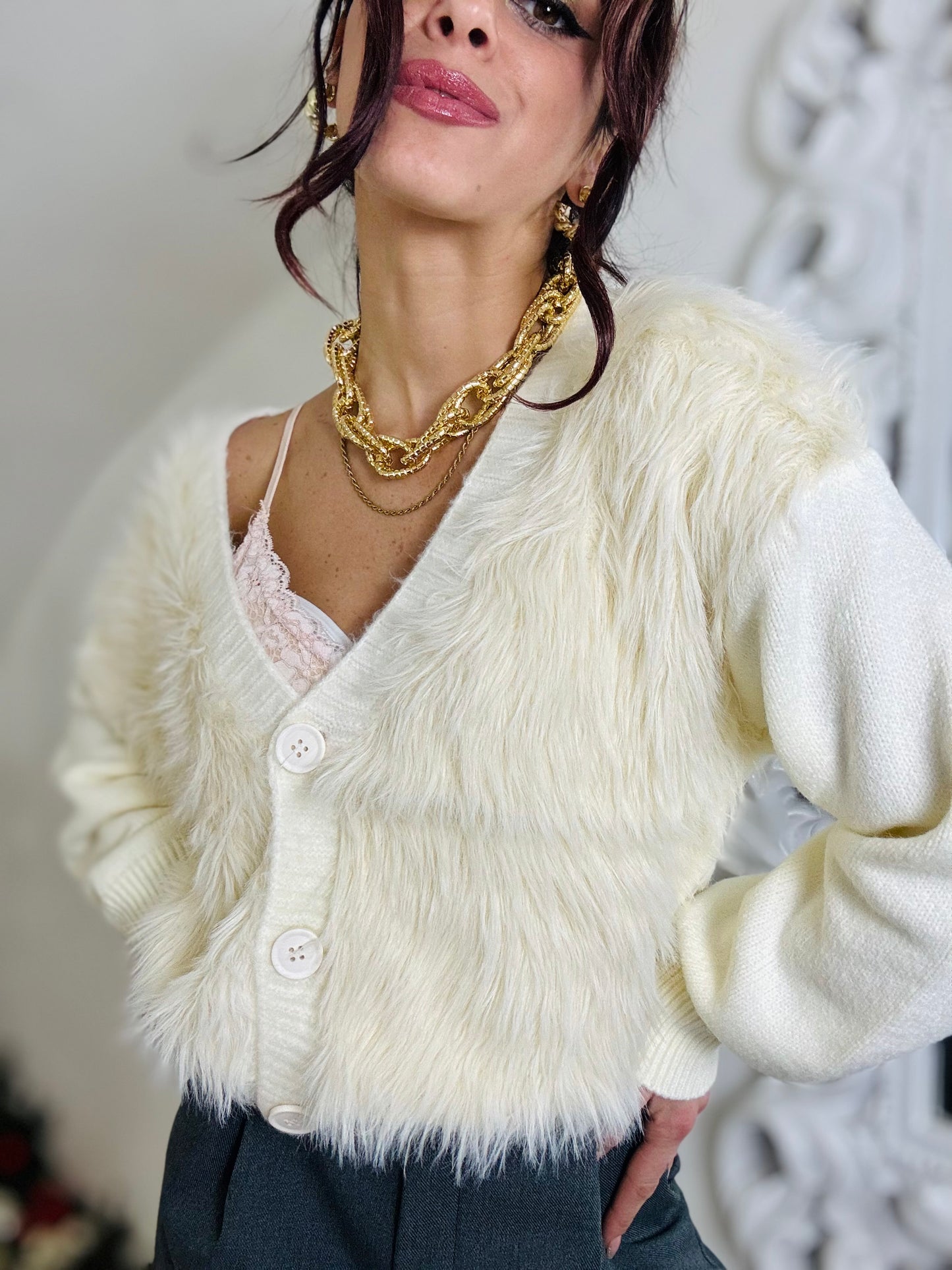 Cardigan Pelucchioso