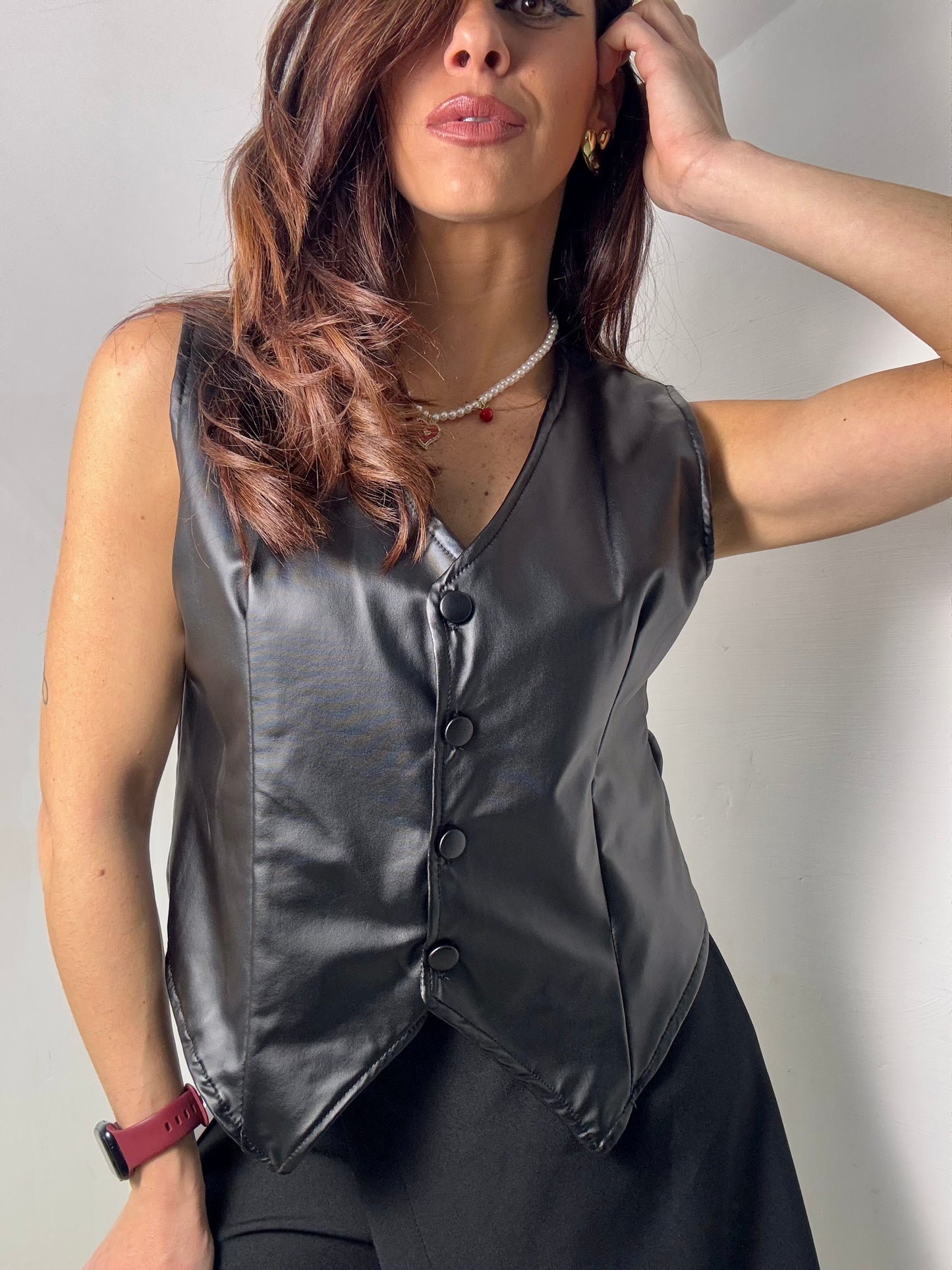 Gilet leather