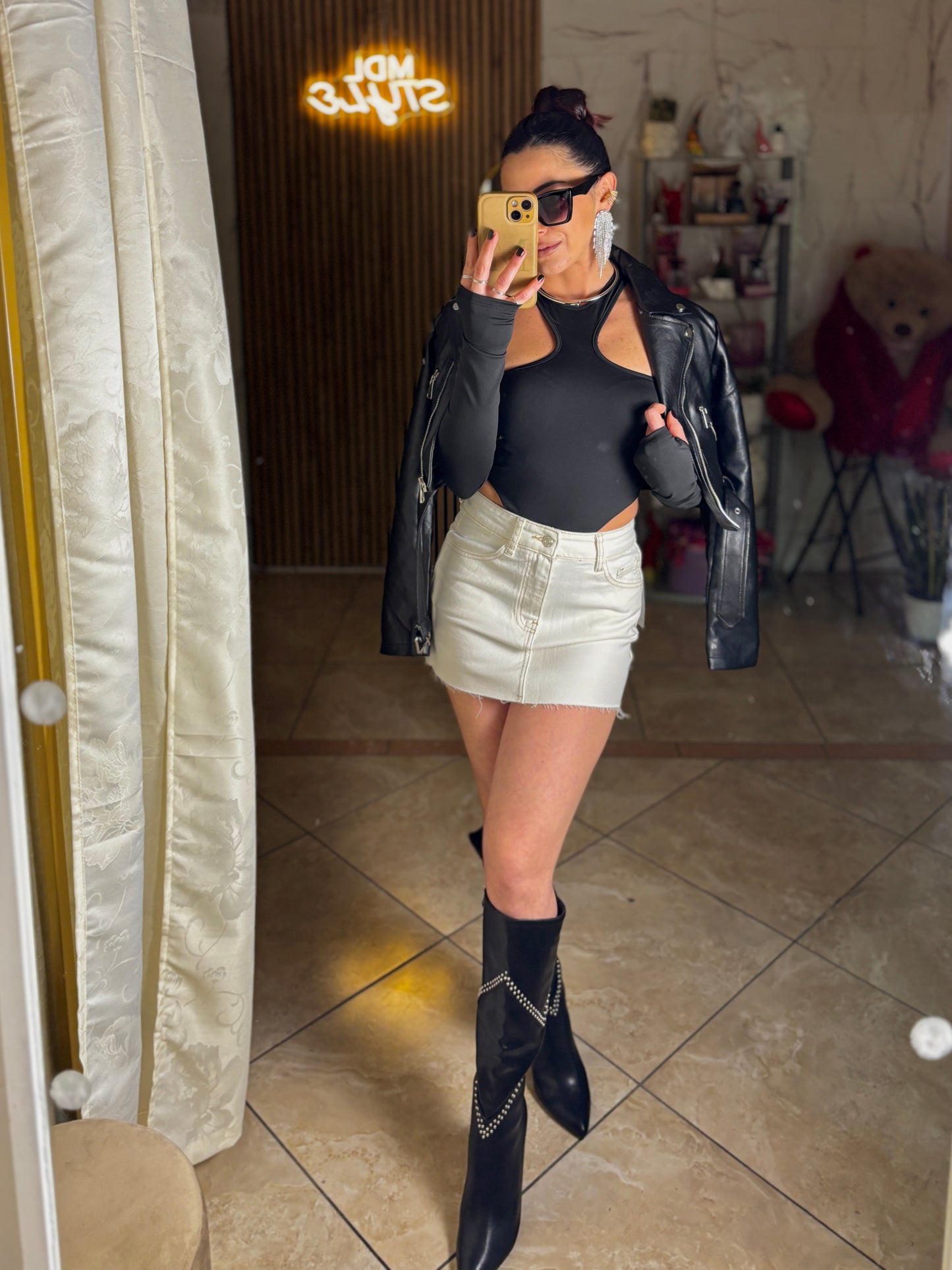 Mini gonna White