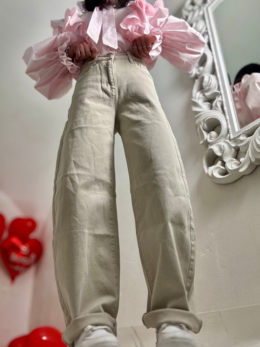 Baggy Jeans Crema