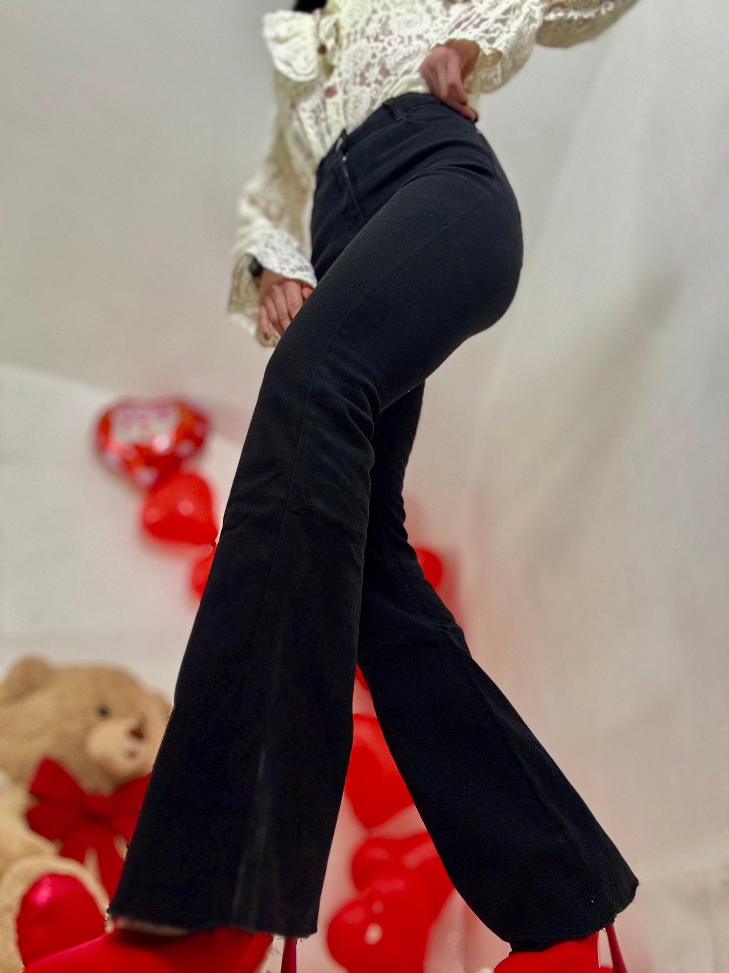 Jeans palazzo black
