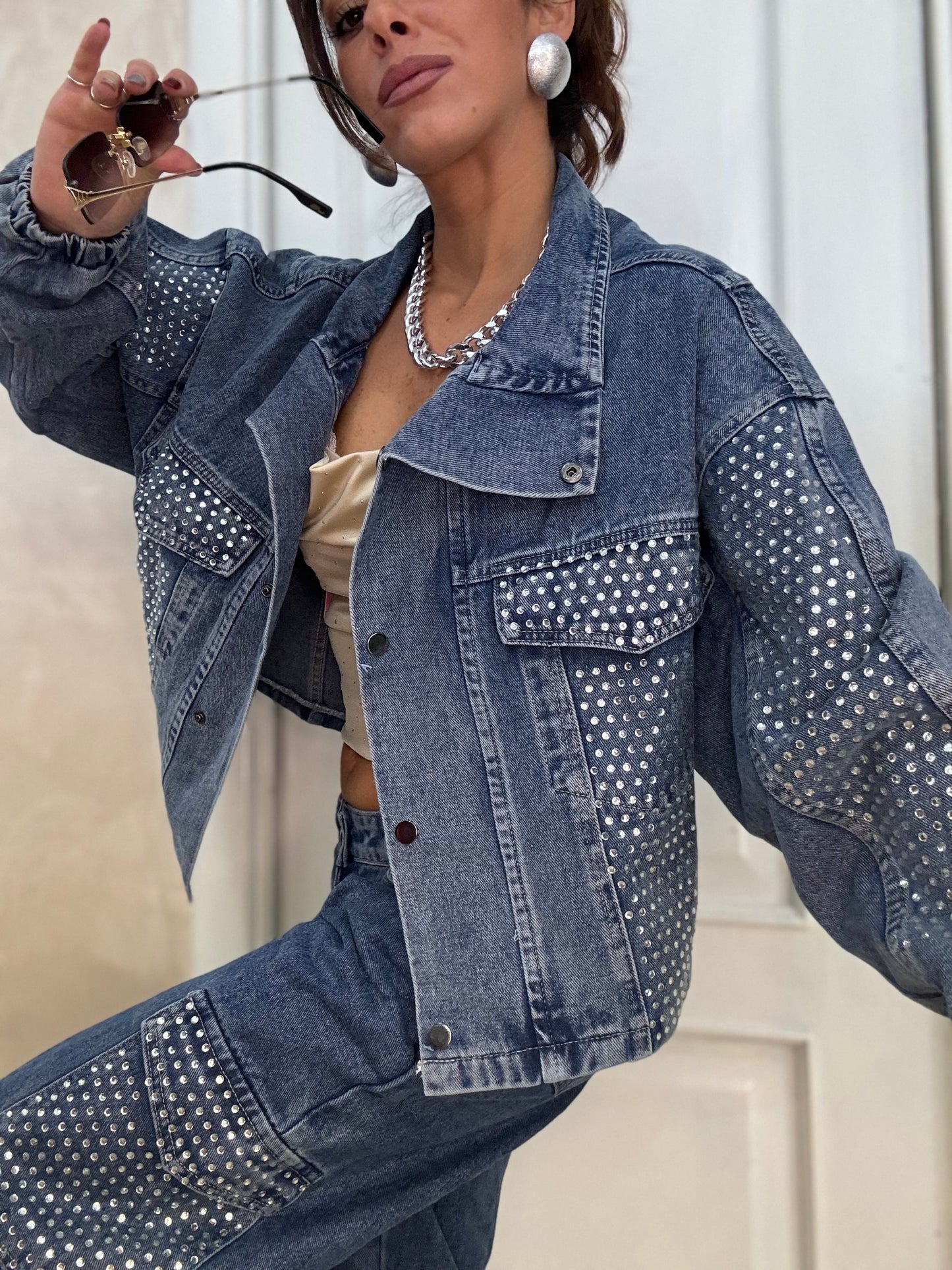 SET DENIM STRASS