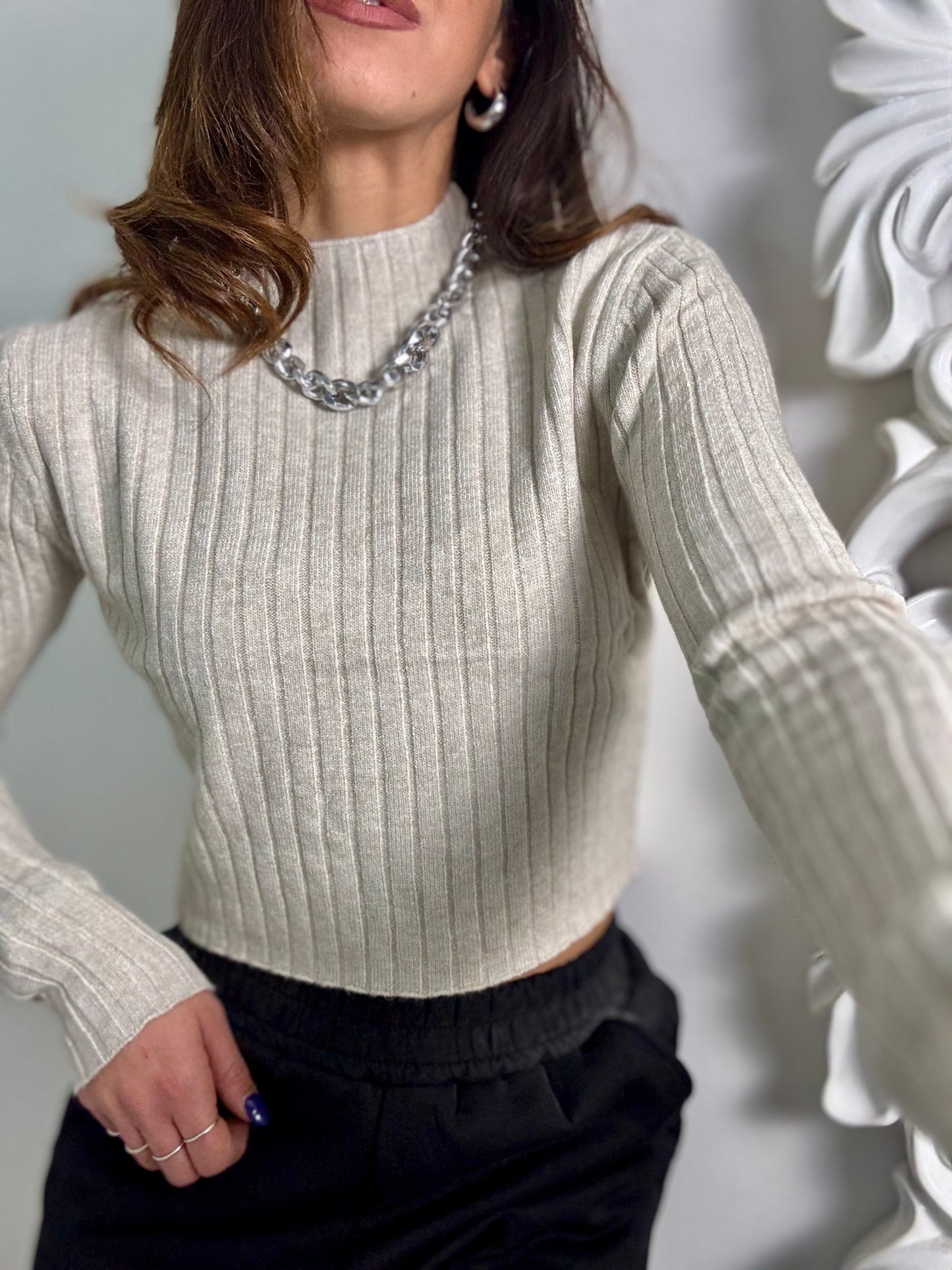 MEZZO COLLO CROP