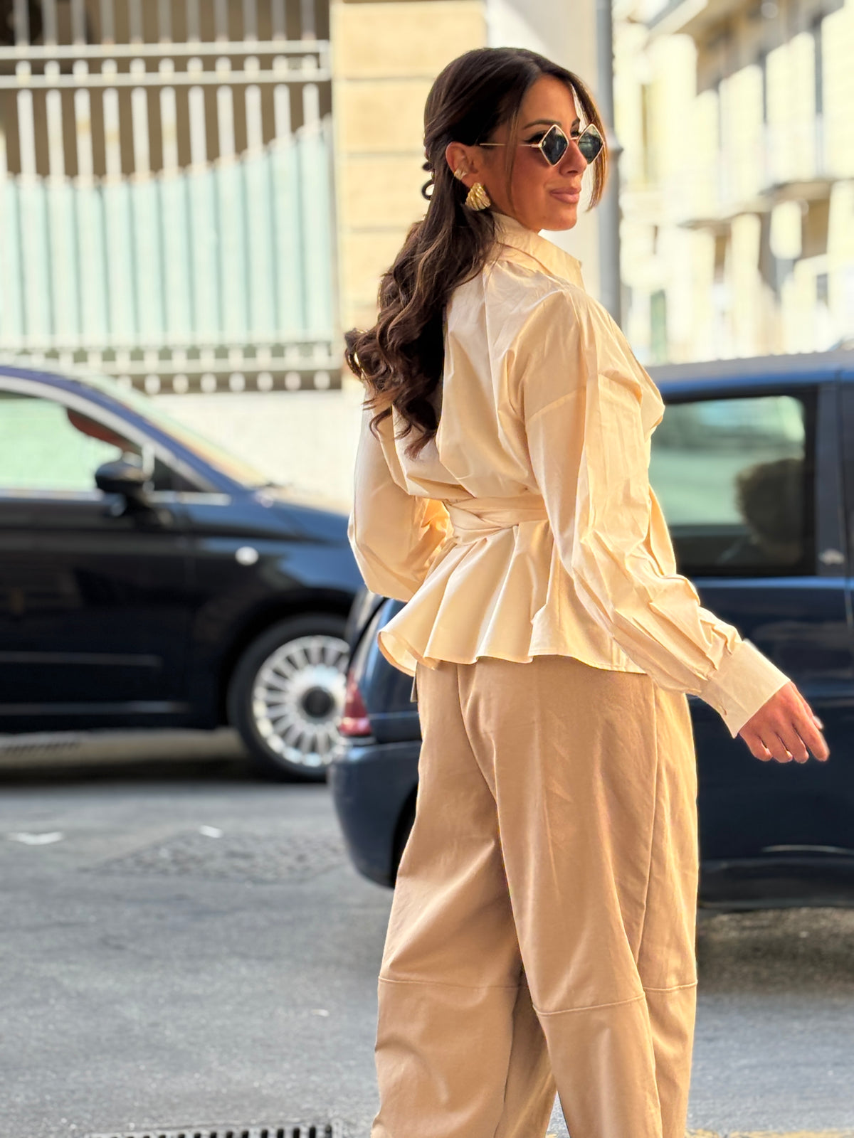 Camicia con maxi fusciacca