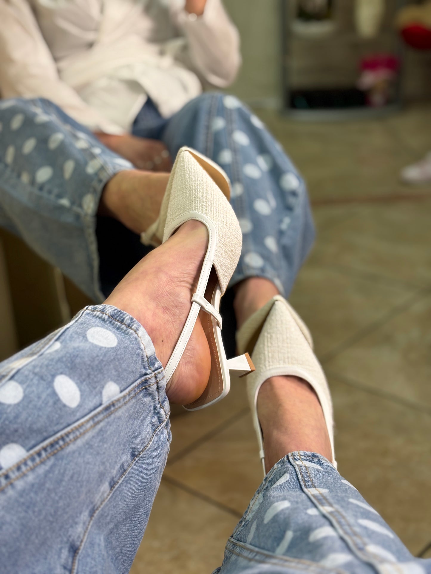 Slingback White