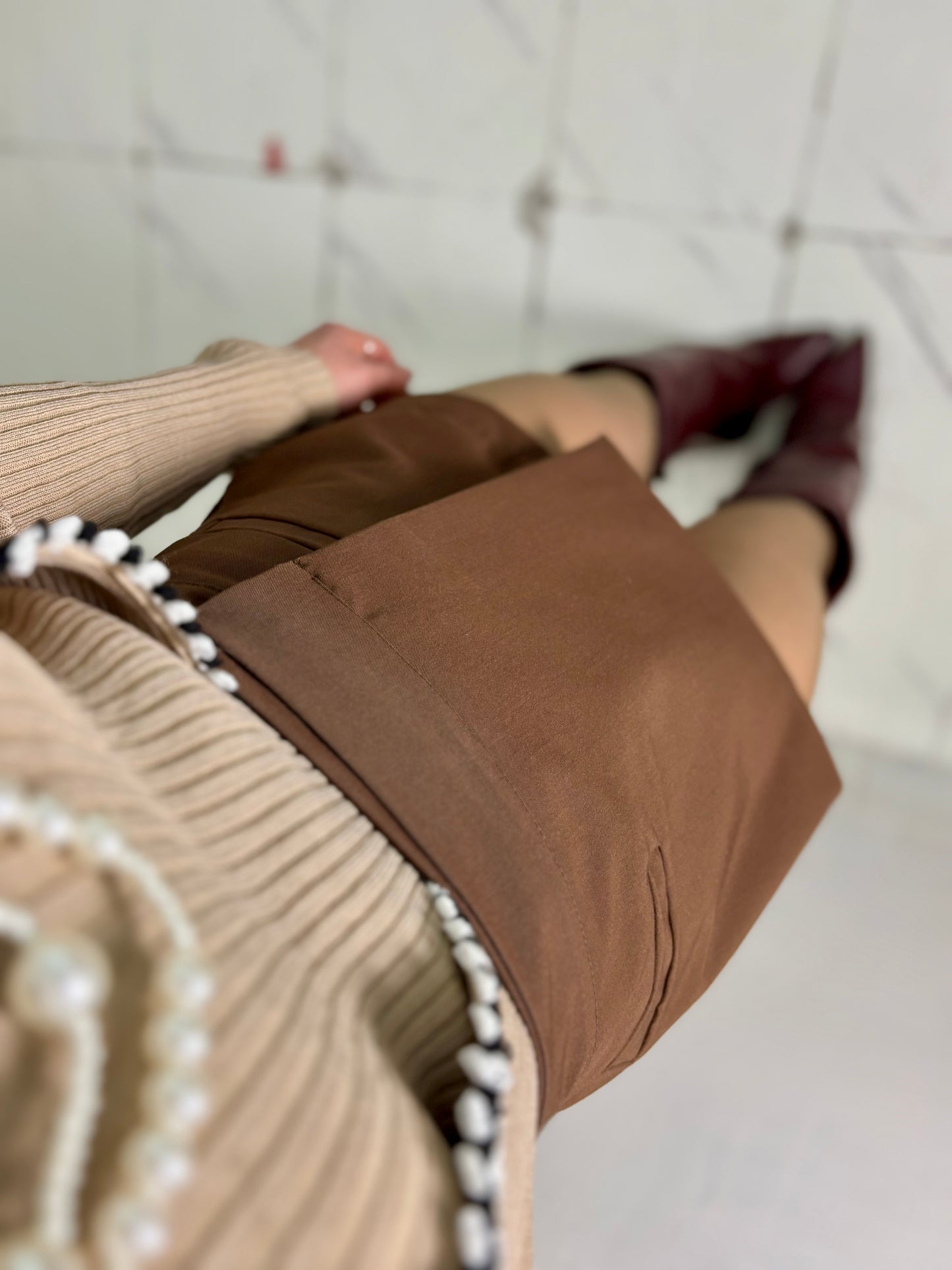 Gonna shorts taglio