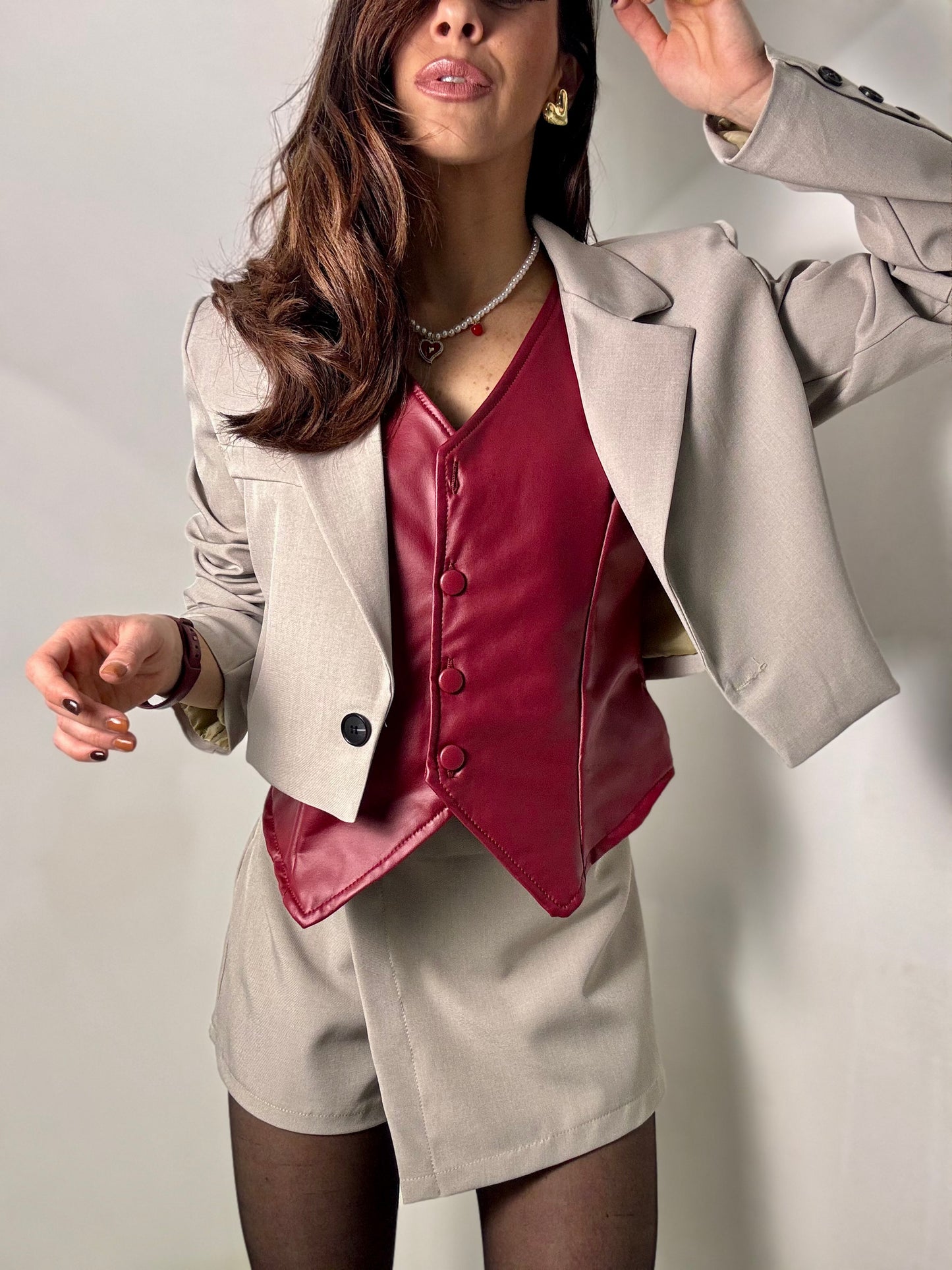Gilet leather