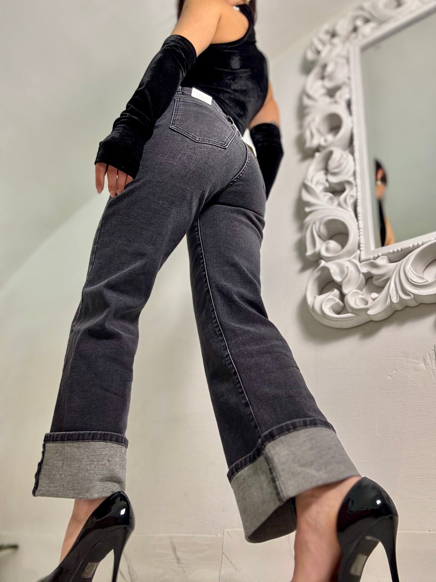 Denim Grey Top