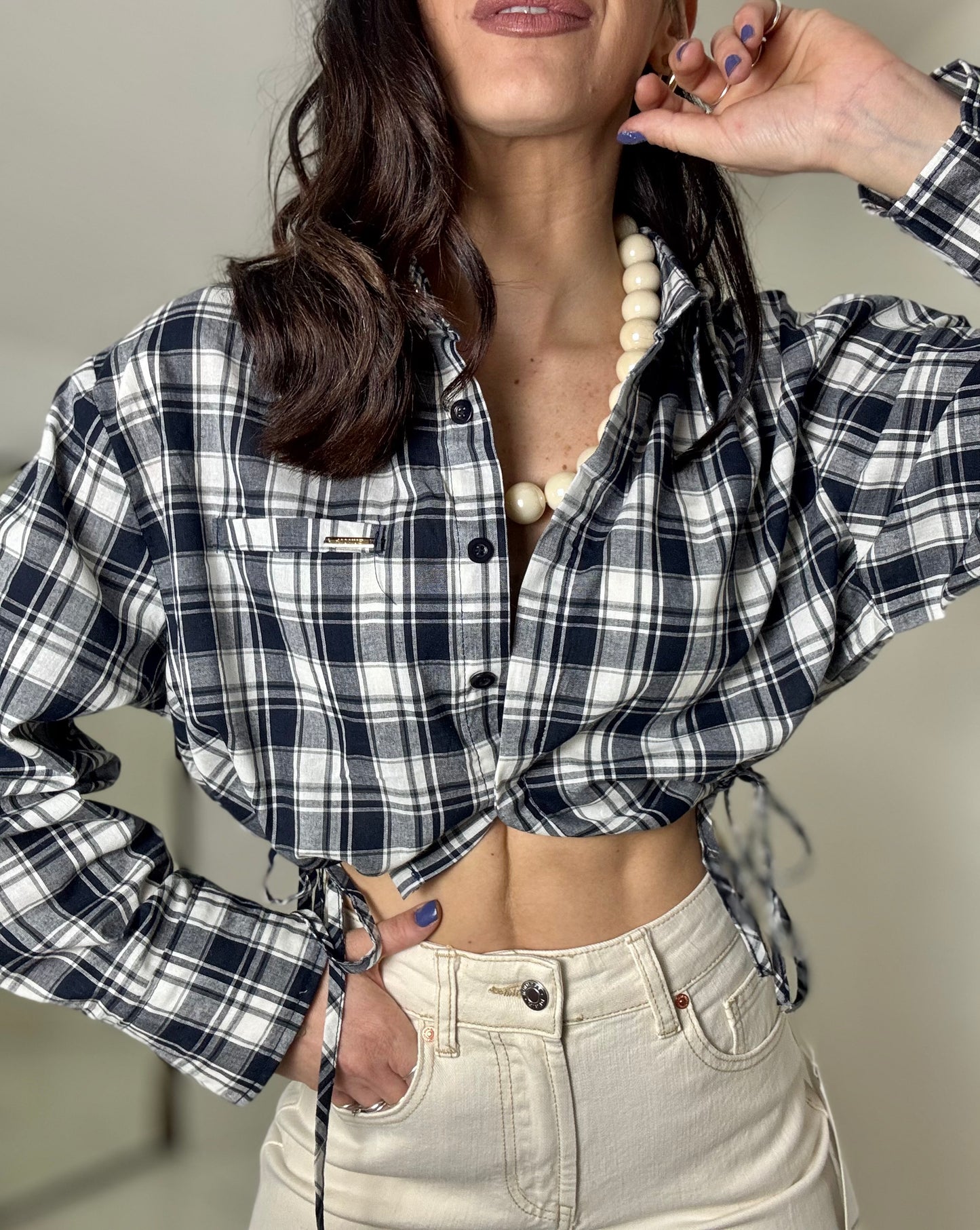 Camicia Tartan CROP