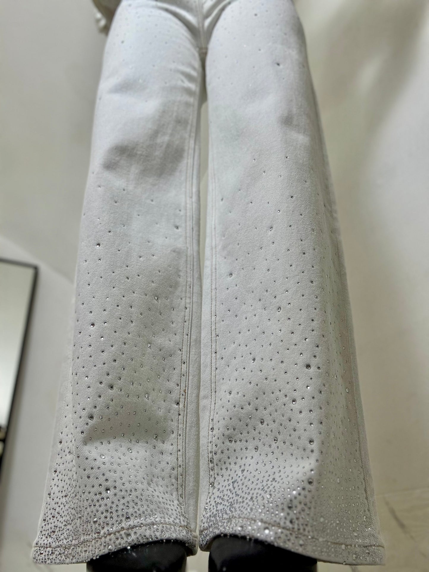 White Wide Strass